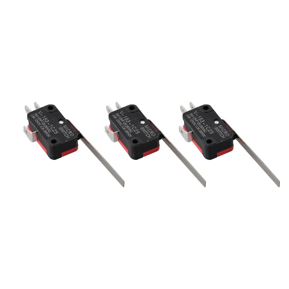 10* Limit Switch Long Straight Hinge Lever Type SPDT,V-153-1C25