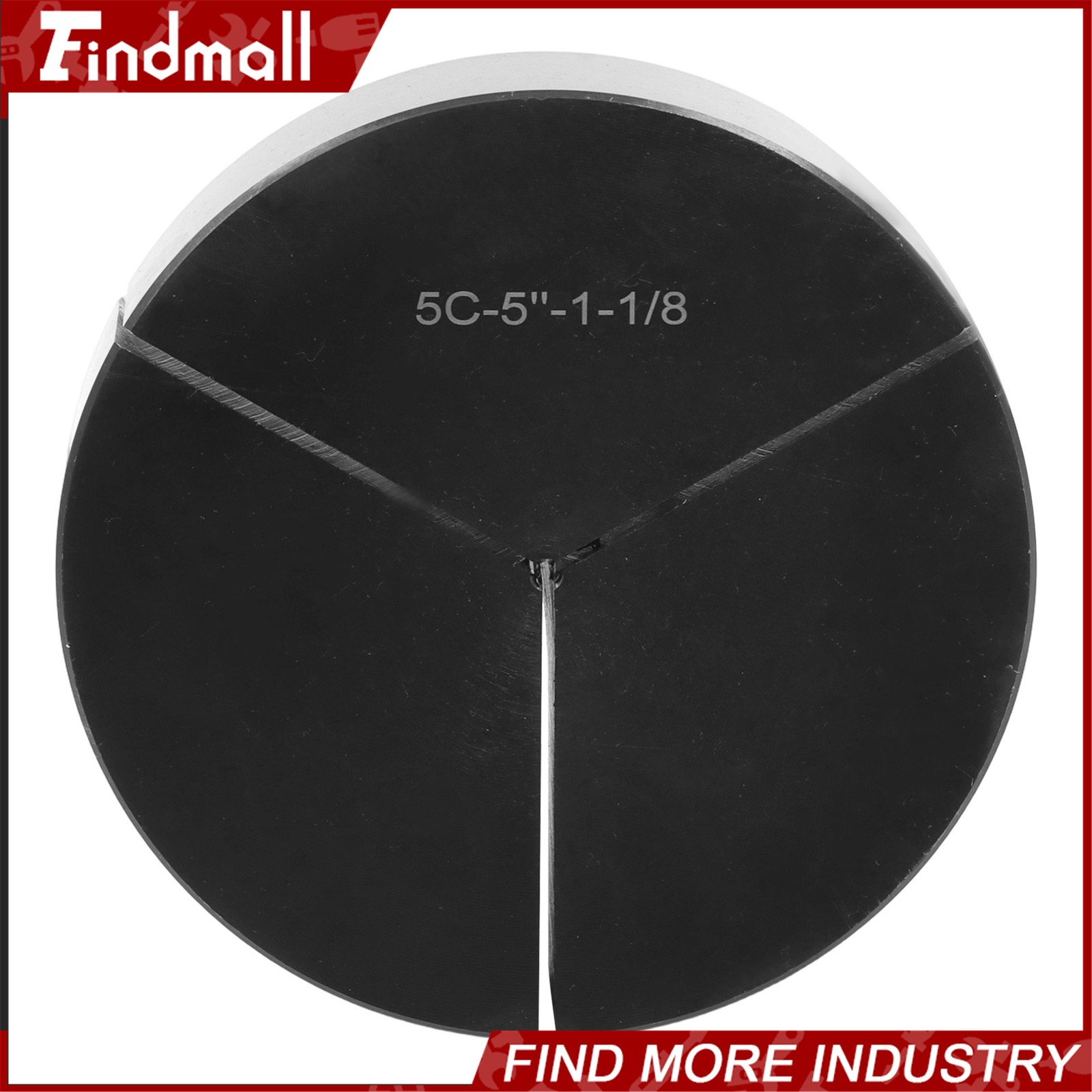 Findmall 5 Inch 5C Step Collet 1-1/8 Bore Precision Ground Steel Lathe Tool