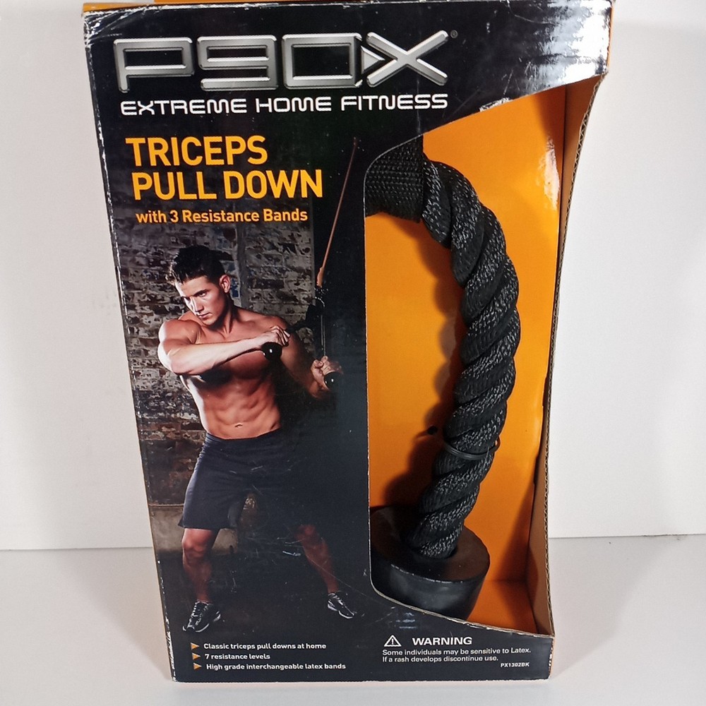 P90X Triceps Pull Down Resistance Bands Beachbody