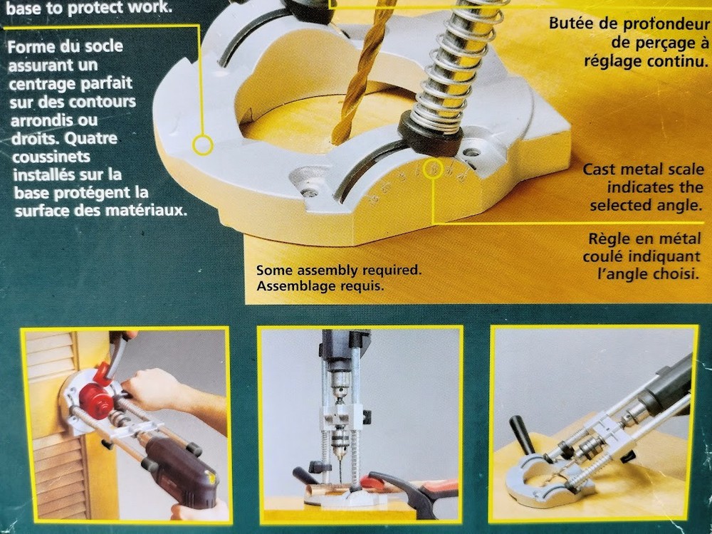 Wolfcraft 4525 Multi-Angled Drill Guide Up To 45 Degrees ~ New Open Box