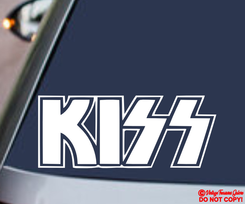 KISS Vinyl Decal Sticker Car Rear Window Bumper ROCK-AND-ROLL MUSIC BAND LOGO