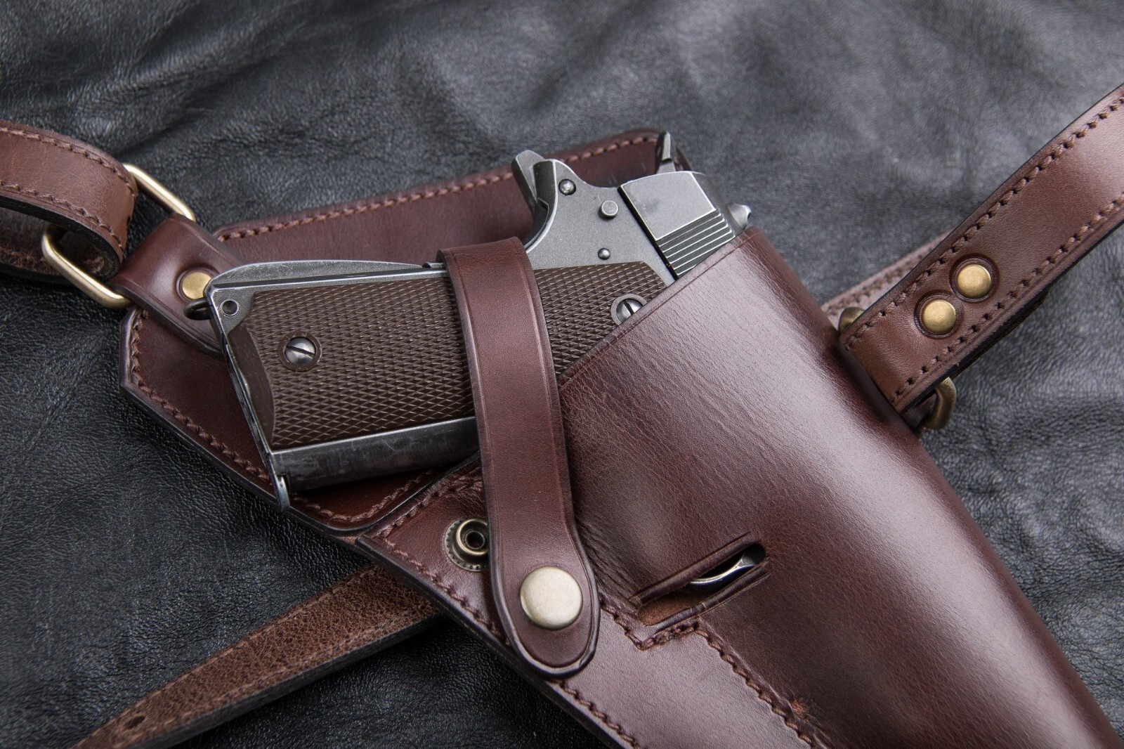 Colt 1911 Custom Made Leather Holster | Vintage Look | Unique Design | Retro