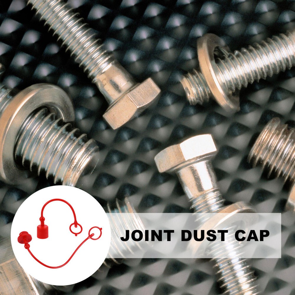 1 Set Quick Coupling Dust Caps Quick Connector Couple Covers Supply (Red)