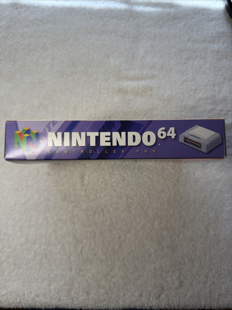 Nintendo 64 N64 Controller Pak w/ Original Box , Instructions & Cardboard Insert
