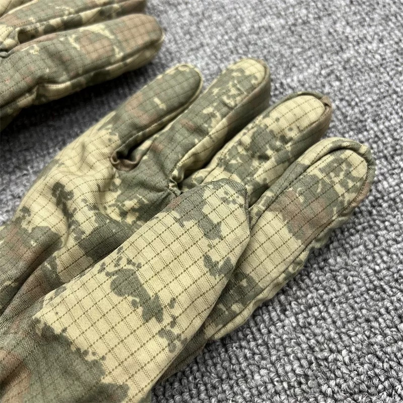 Military tactical gloves Winter Windproof Waterproof Camo Split Finger