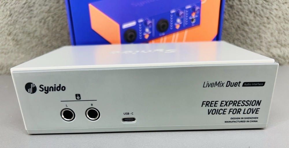 Synido LiveMix Duet Audio Interface Grey