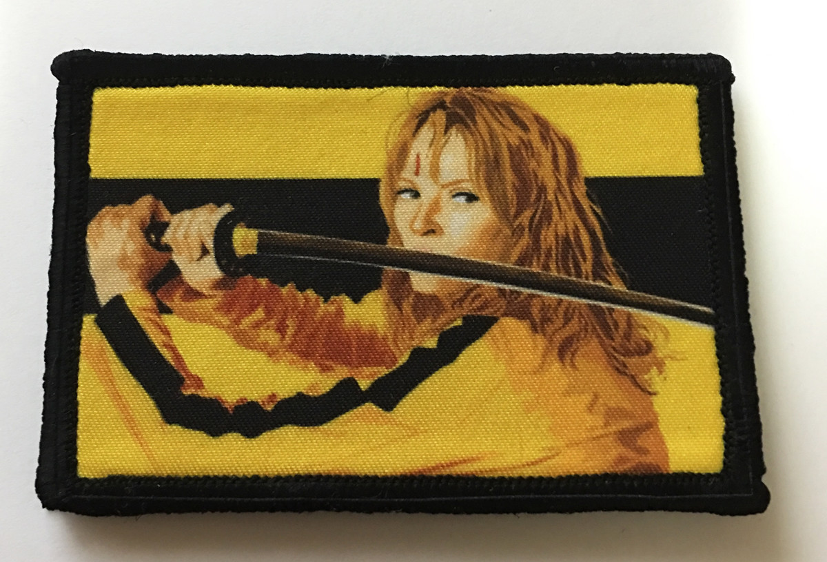 Kill Bill Hattori Hanzo Morale Patch Tactical Military Army USA Flag Hook Badge