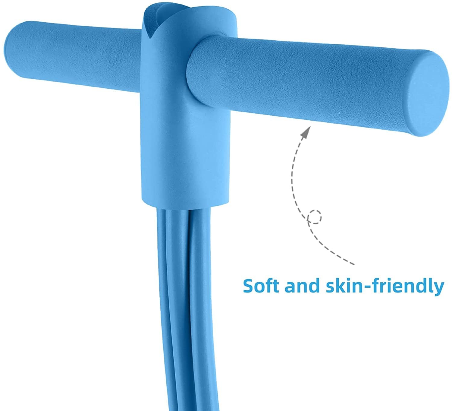 Multi-Function Tension Rope–4 Tube Resistance Bands with Handles–Sit Up Exerc...