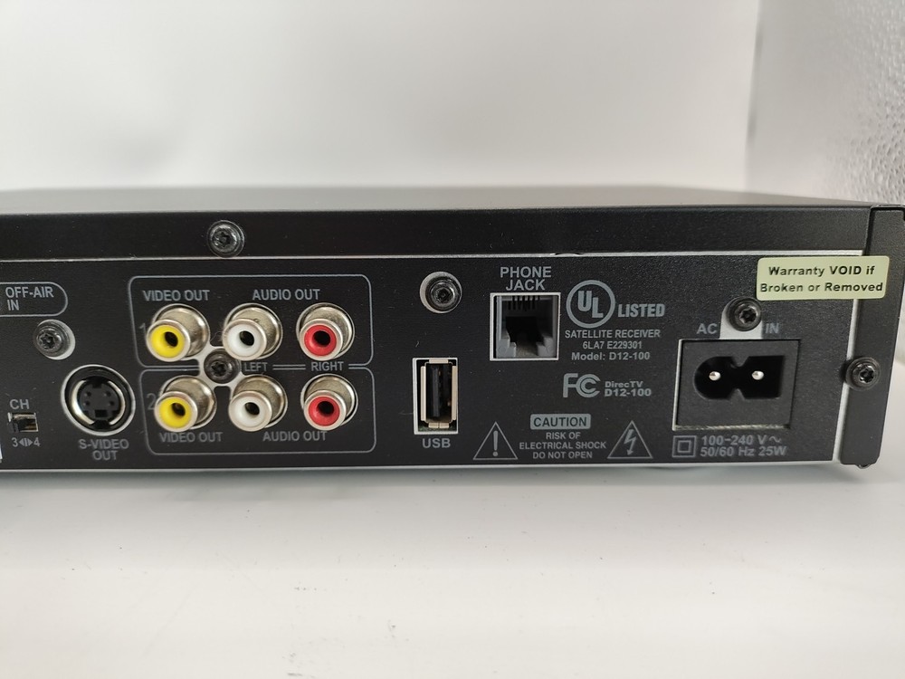 DirecTV Digital Television Multi-Satellite Receiver Box D12-100