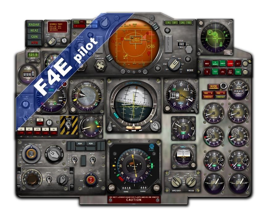 F4E+G PHANTOM II COCKPIT instrument panel CDkit