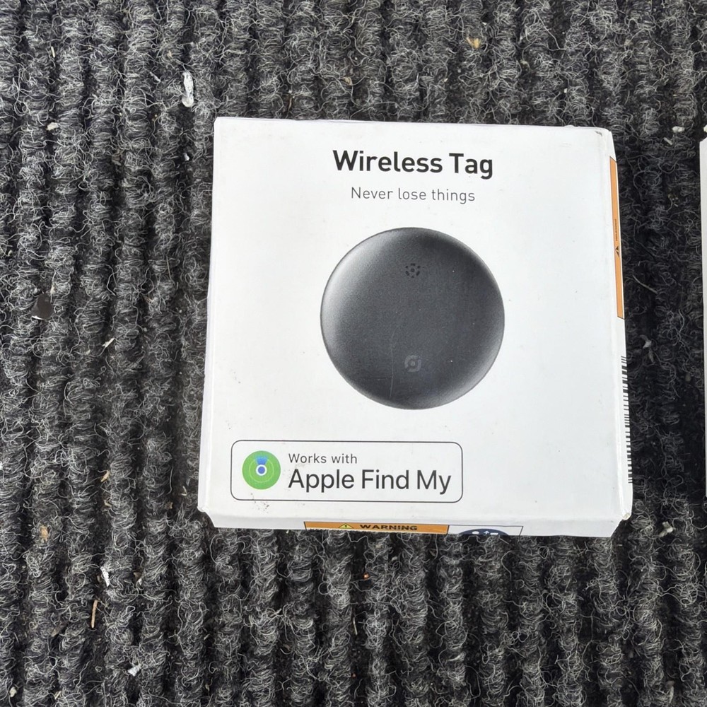 2 pack Rexzol Wireless Tag Black Compatible with Apple Find My