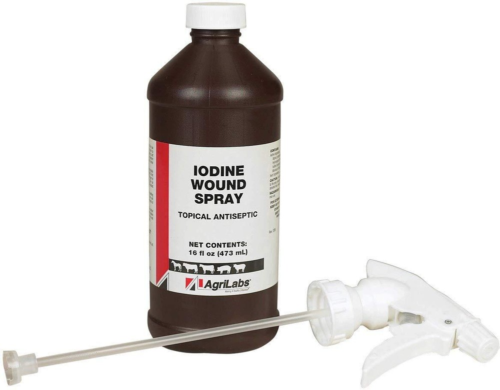 Iodine Wound Spray 1%, 16 oz