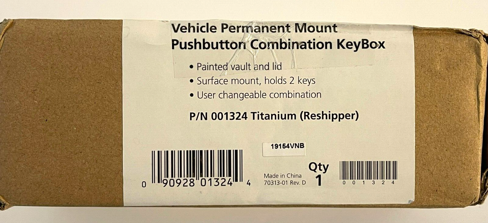 KIDDE 1324 Lock Box,Surface Mount,2 Keys