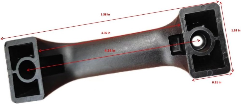 Lightweight Black Plastic Handle for Miter Saws - Right-Hand Use, Easy Install