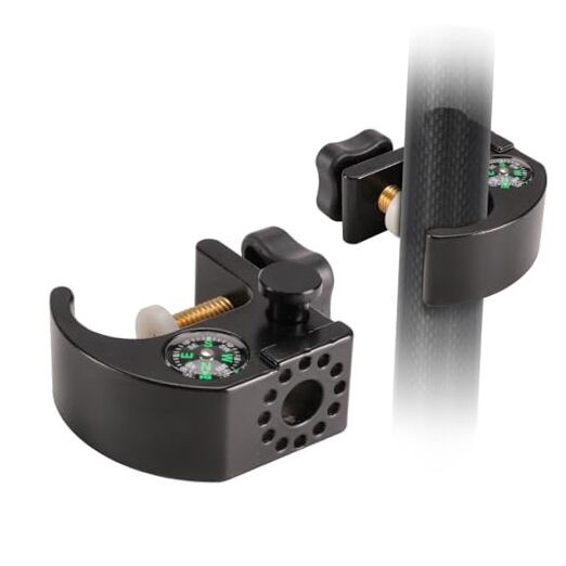 Quick Release Clamps Data Collector Holder – Open Clamp Bracket with Compass,