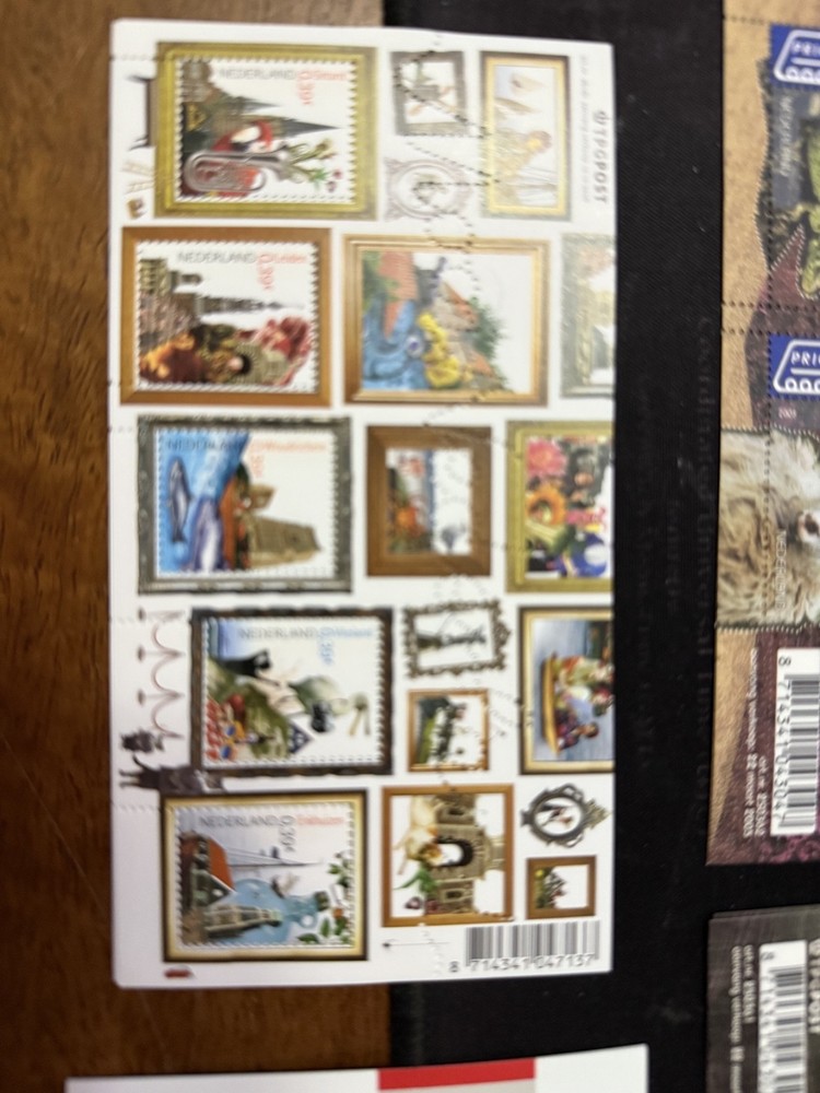 Netherlands postage stamps 4 mini sheets issued around 2005
