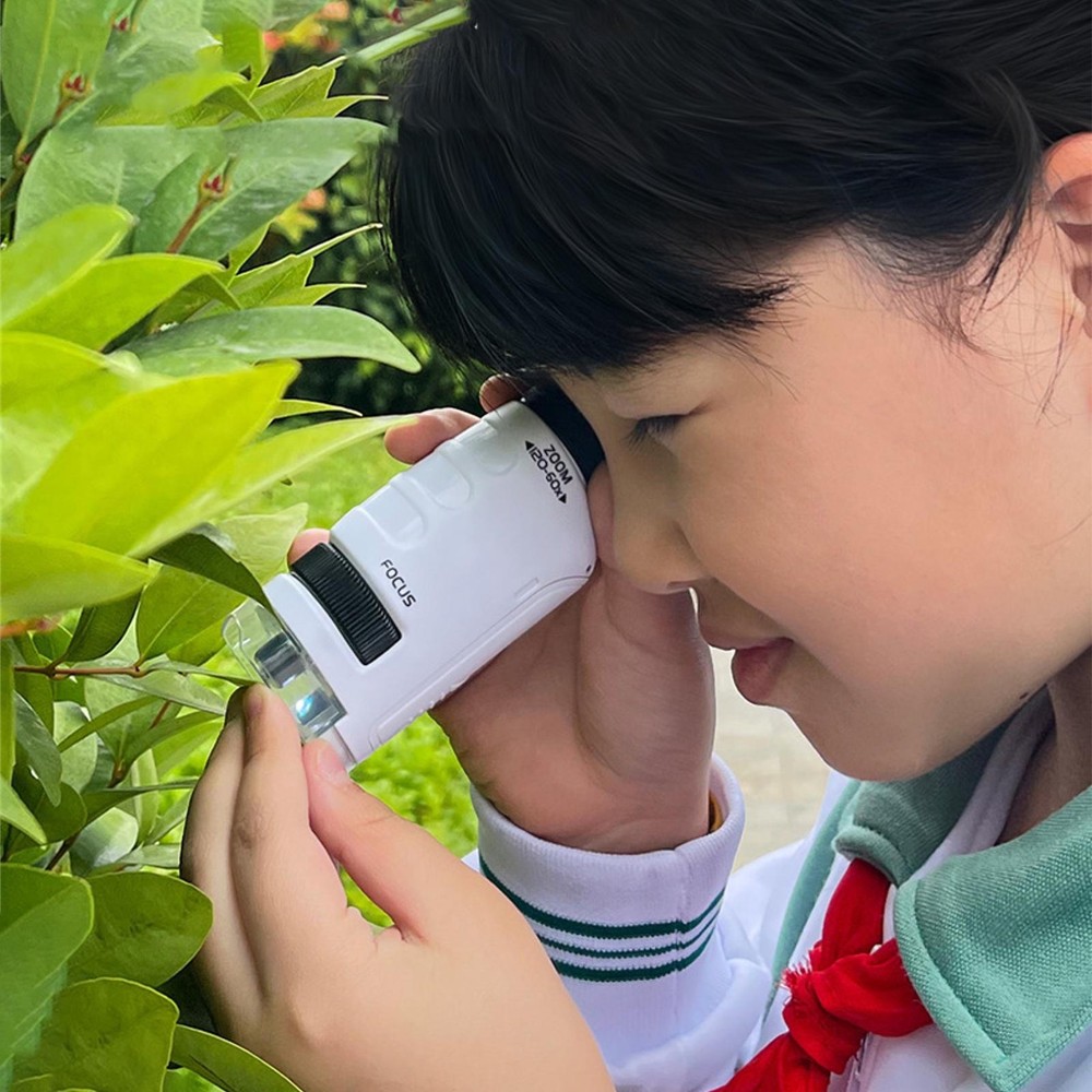 Mini Microscope For Kids Microscope For Child LED Lighted Pocket Microscope