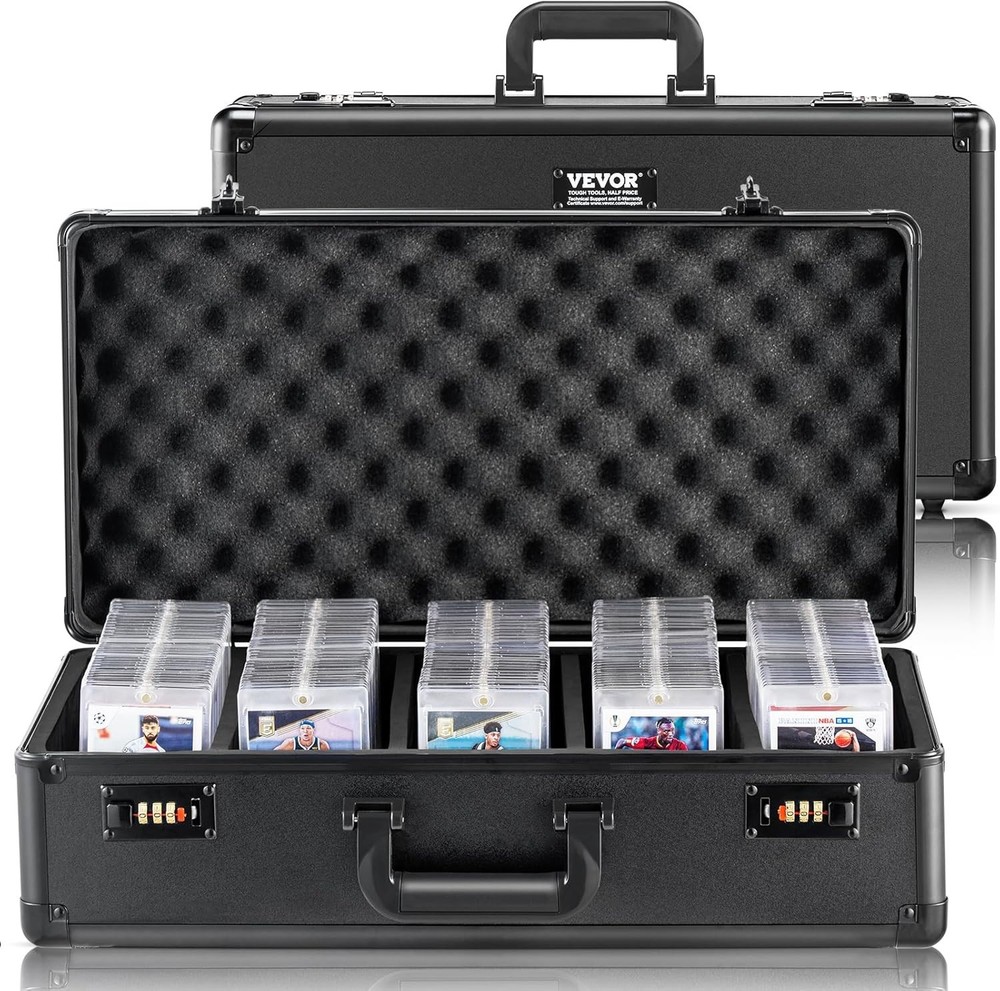 162 PSA Graded Card Storage Box 5 Slot Case with Combination Lock