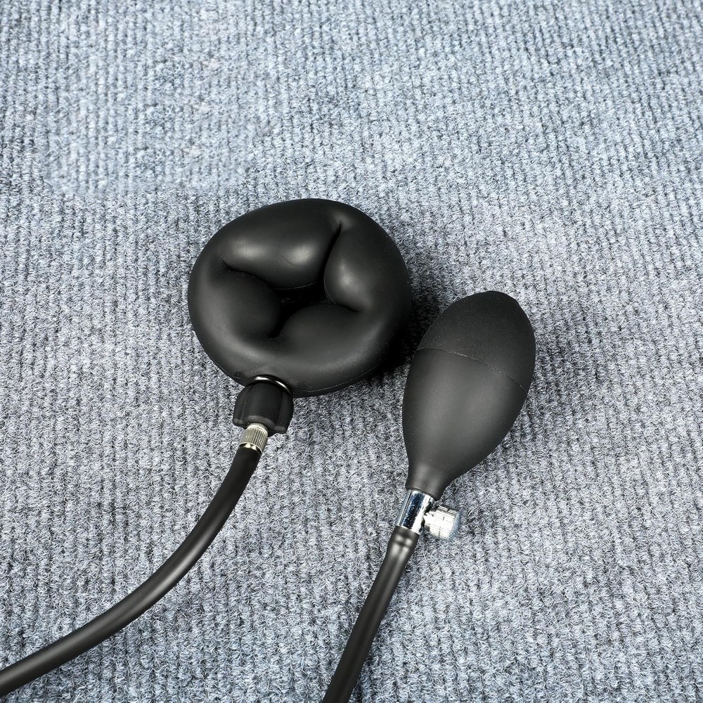 Male Inflatable Cockring Silicone Penis Ring Enhancer Ejaculation Delay Erection