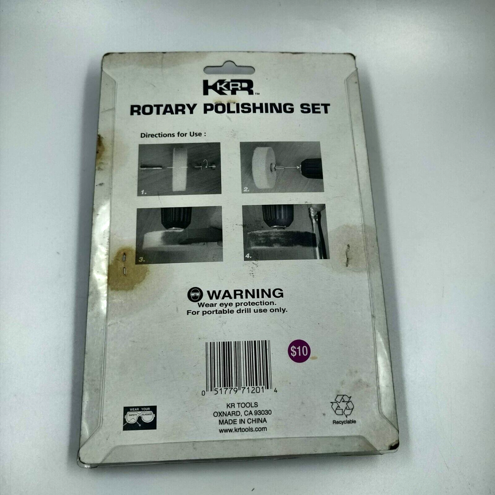 KR Tools Rotary Polishing Set New Sealed