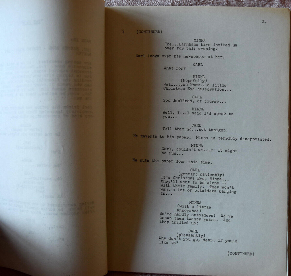 1953 Four Star Playhouse "The Face" Original Screenplay Script #24