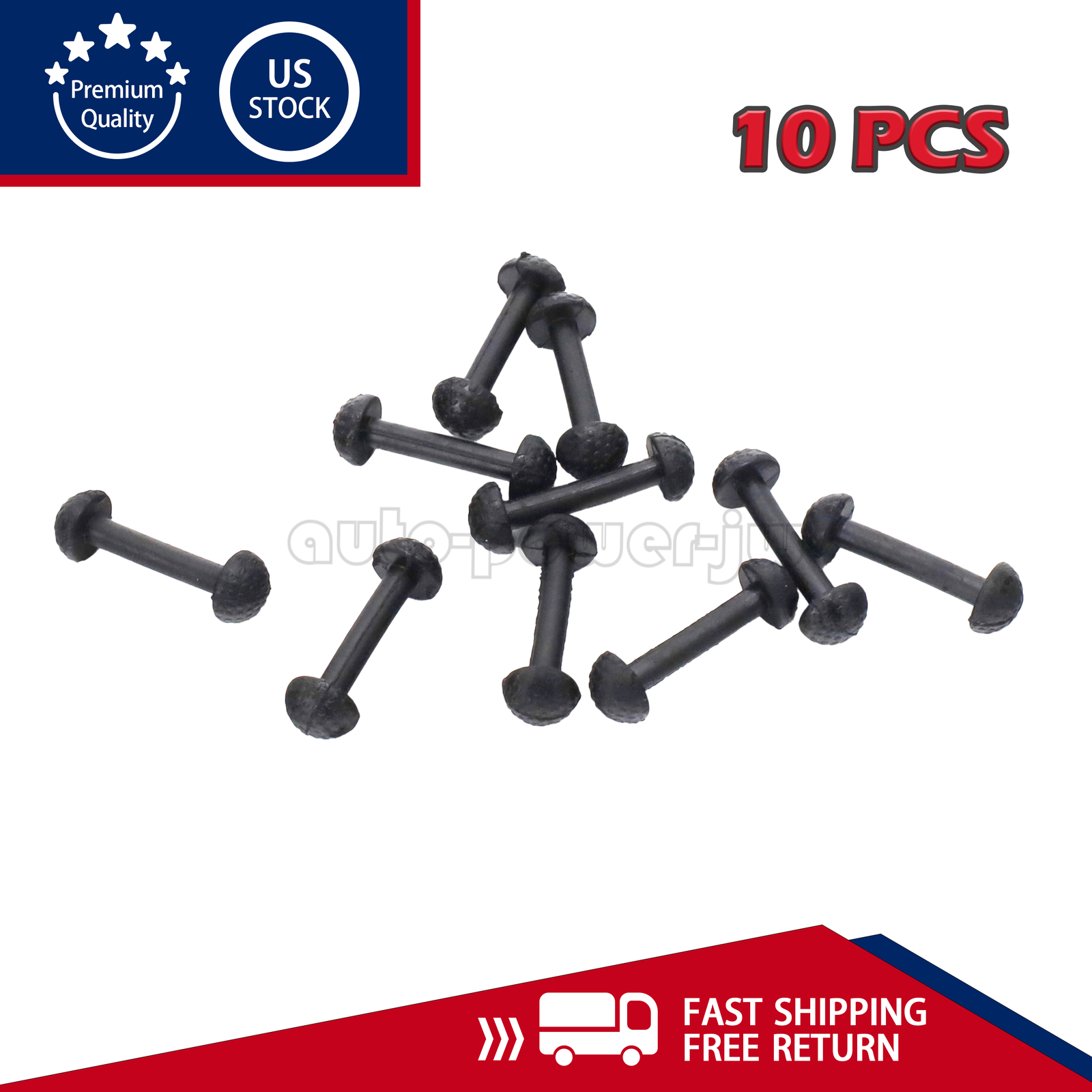 10x Fits Motu Leg Band Replacement Connectors For Vintage Figures Black Rubber