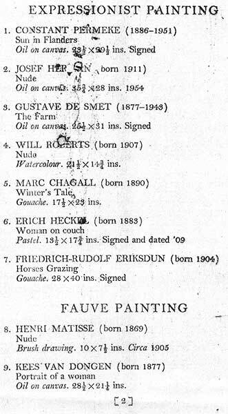 Rudolf Eriksdun (1904-1982) "Still Life Iris" Flowers (50 x 70cm) RARE! #119