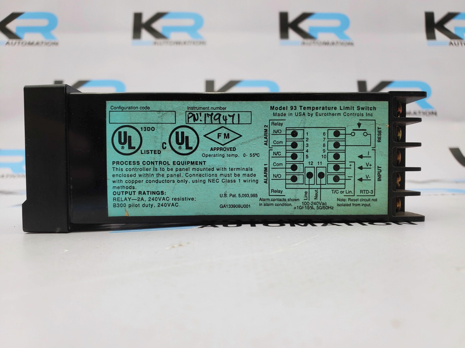 TESTED Eurotherm 179471 Model 93 Temperature Limit Switch 100-240VAC