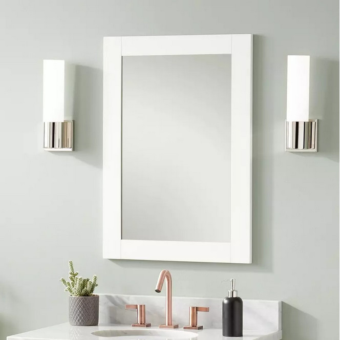 Signature Hardware 22" Fallbrook Vanity Mirror - Soft White