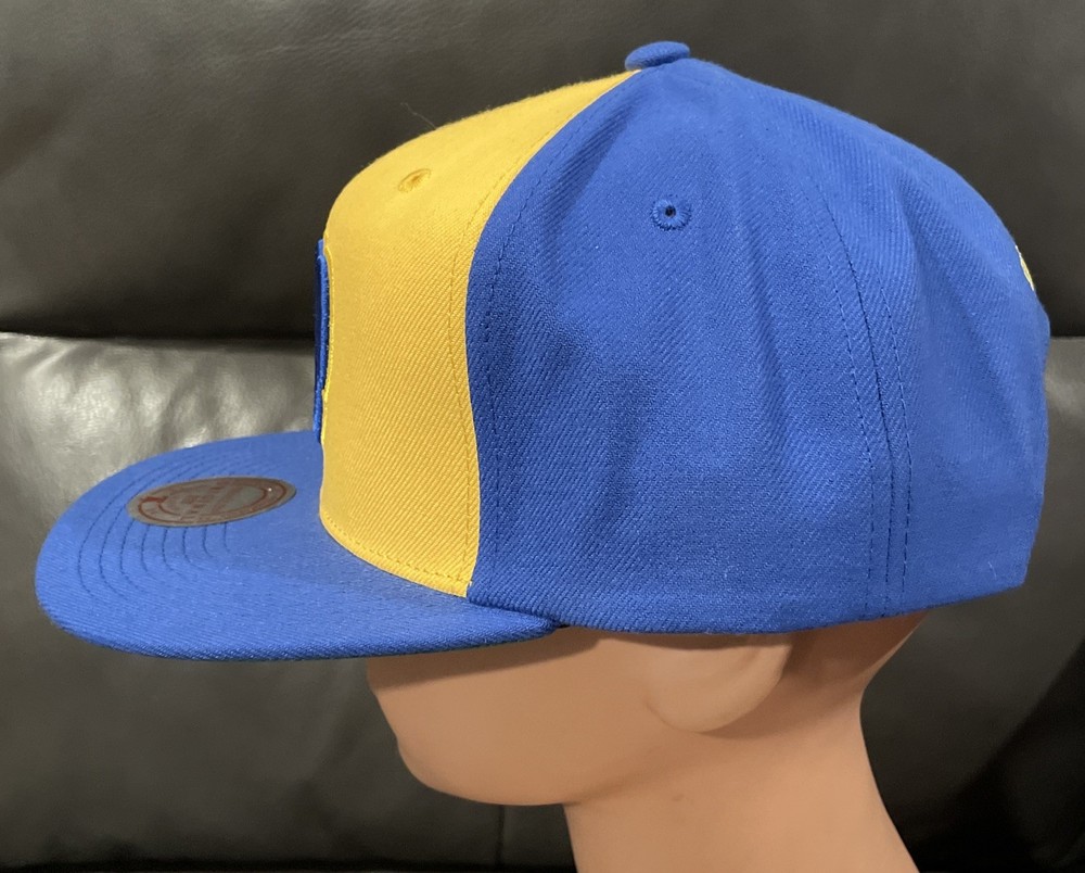 NWT Milwaukee Brewers MLB Snapback Hat LOGO Mitchell & Ness Baseball Throwback