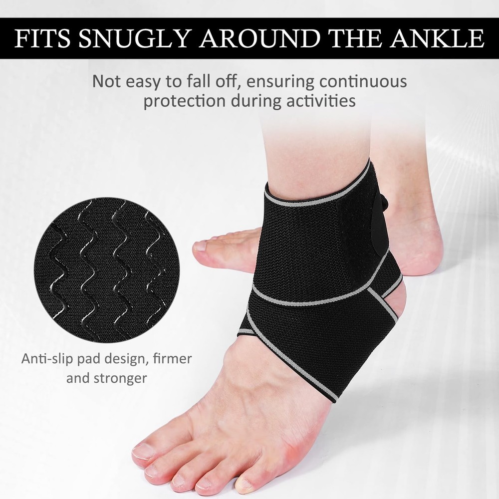 Recover Ankle Pain Faster - Adjustable Compression Wrap Support