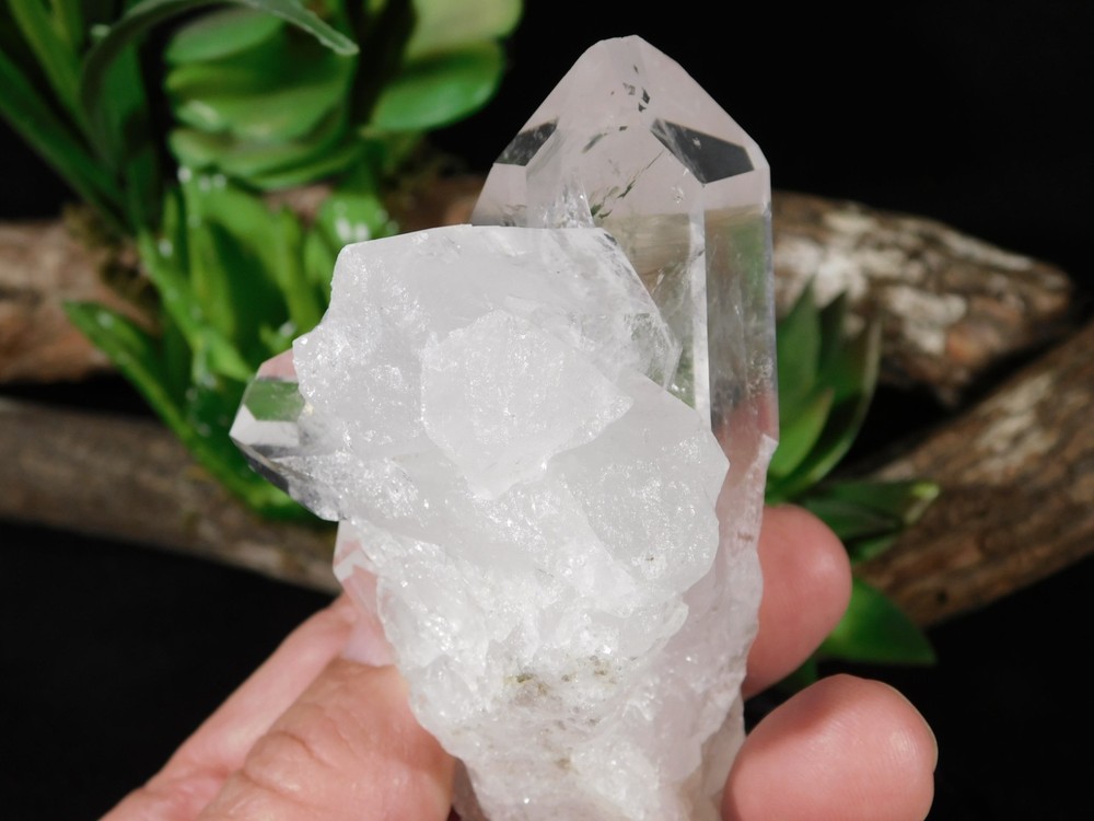 SUPER Translucent! QUARTZ Crystal Cluster From Brazil 239gr