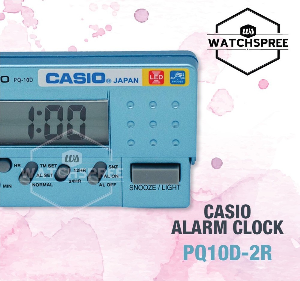 Casio Alarm Clock PQ10D-2R