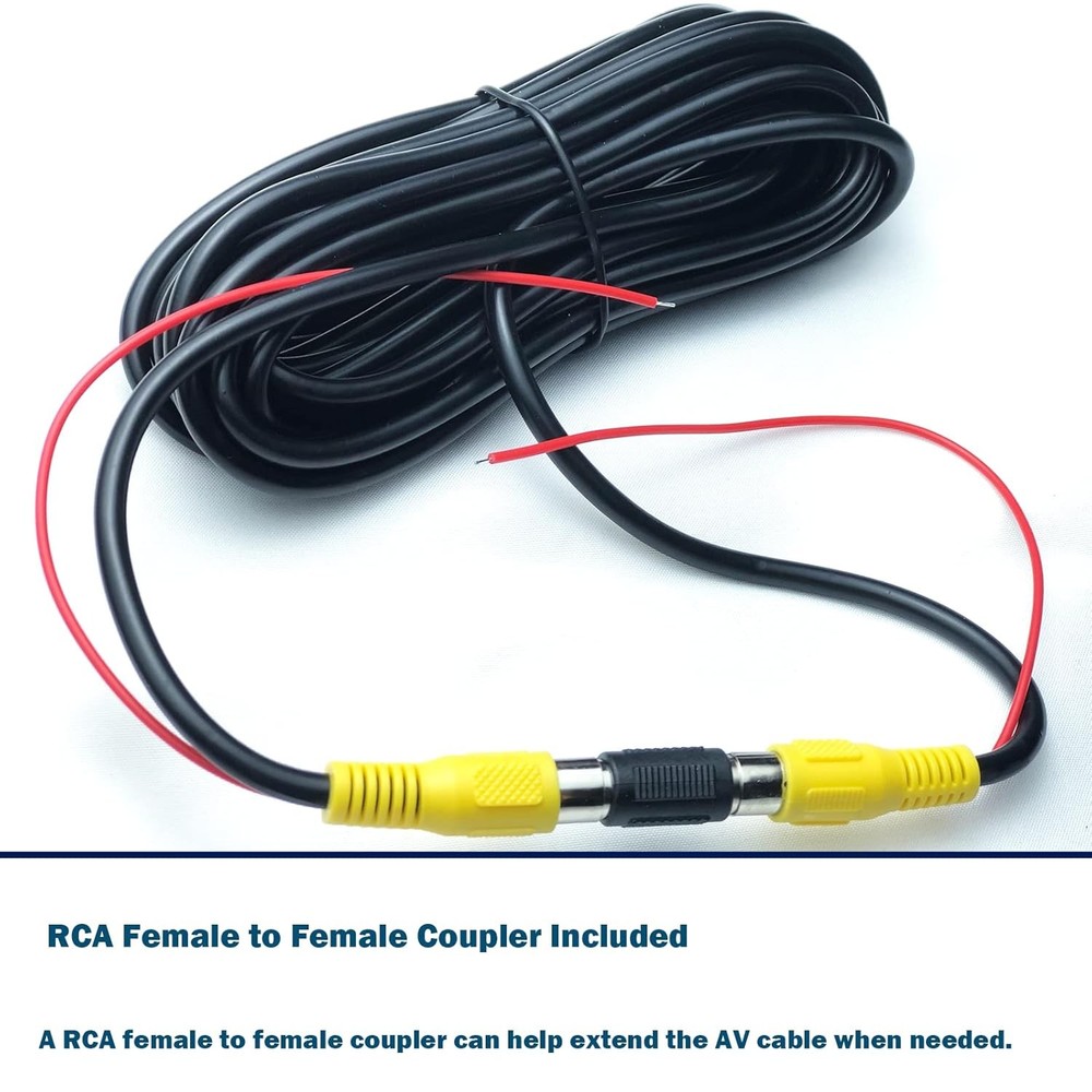 Upgraded Version Thickened 20FT Backup Camera RCA Video Cable,RCA New-20FT