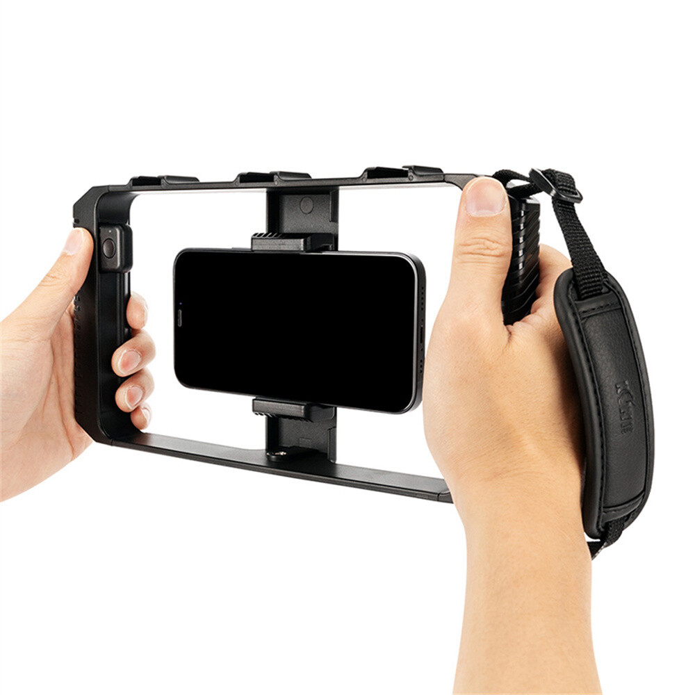 SmartPhone Film Making Vlogging Kit Video Camera Rig Stabilizer Cage for iPhone