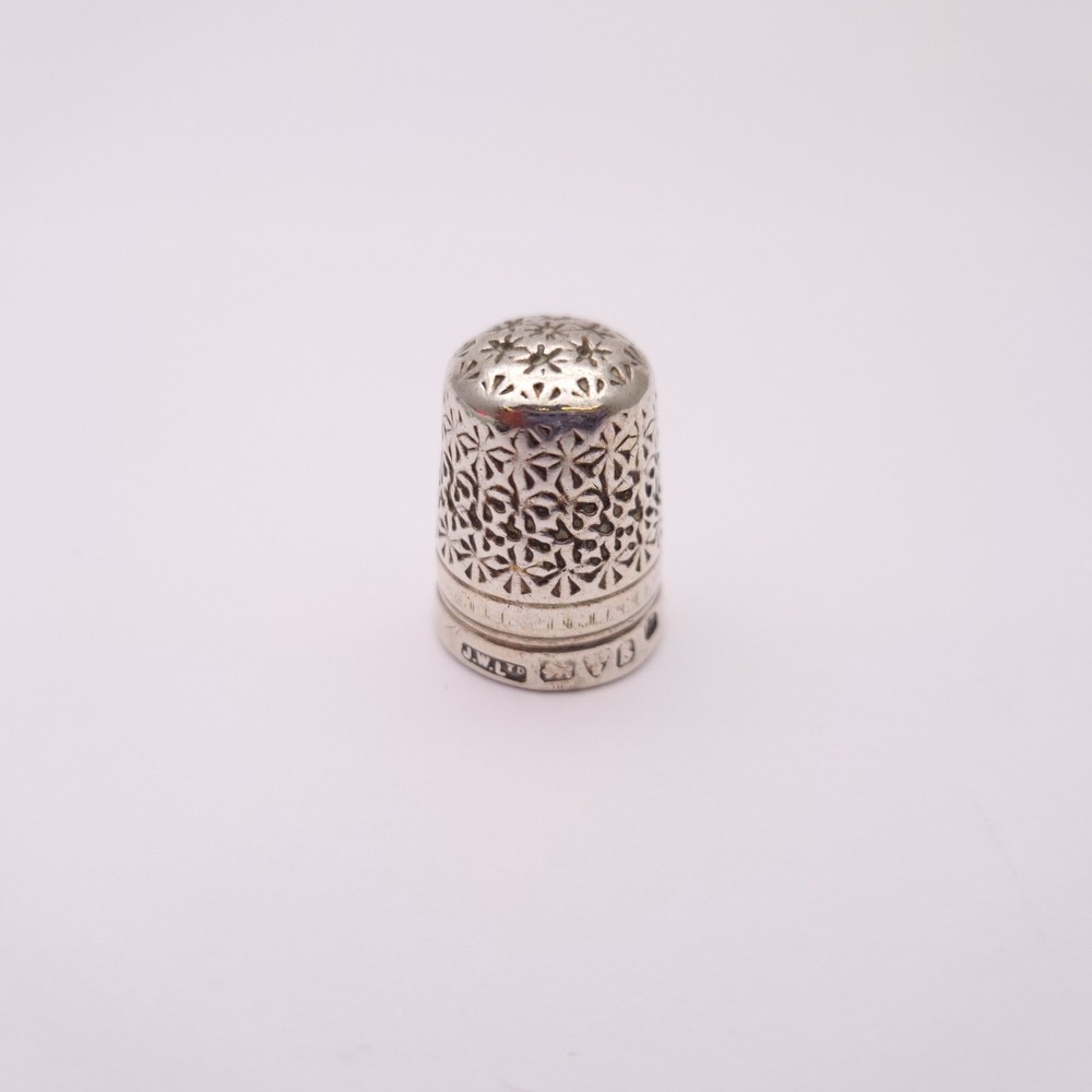 Antique 1920s Sterling Silver Thimble