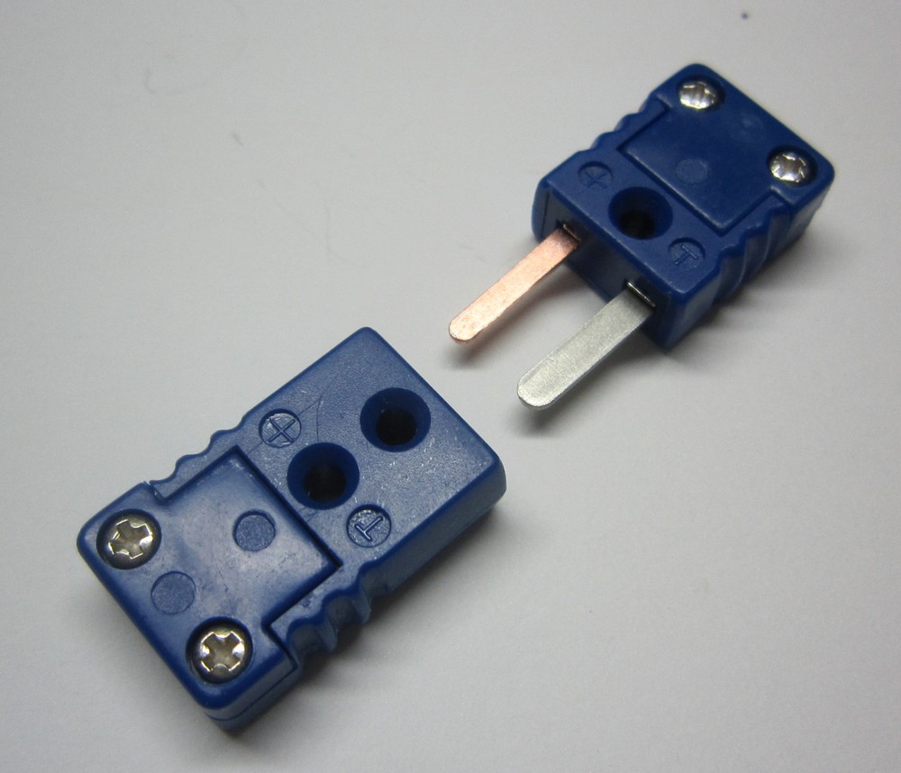 Miniature Mini T-Type Thermocouple Connector Plug Female for Wire Sensor Probe