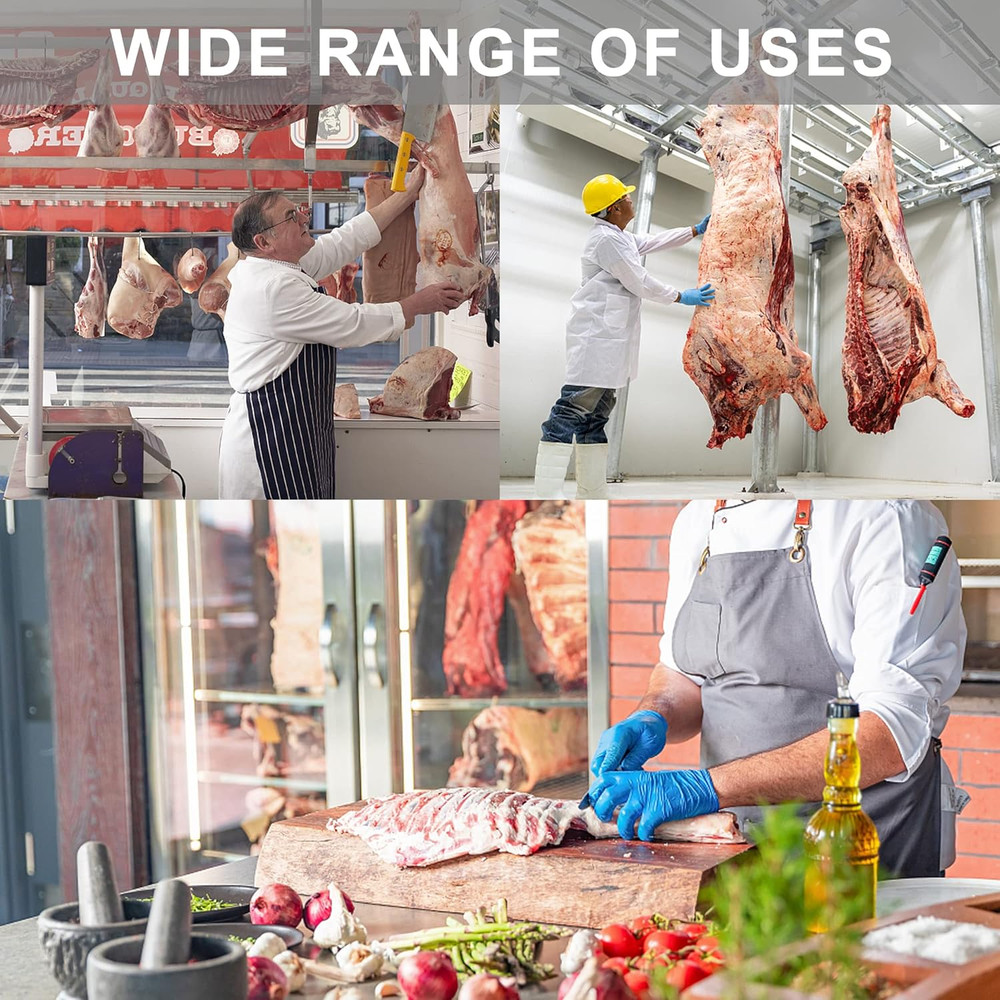 BOLEX Professional Bone Dust Scraper, Square Meat Scraper,White Poly Scraper Bon