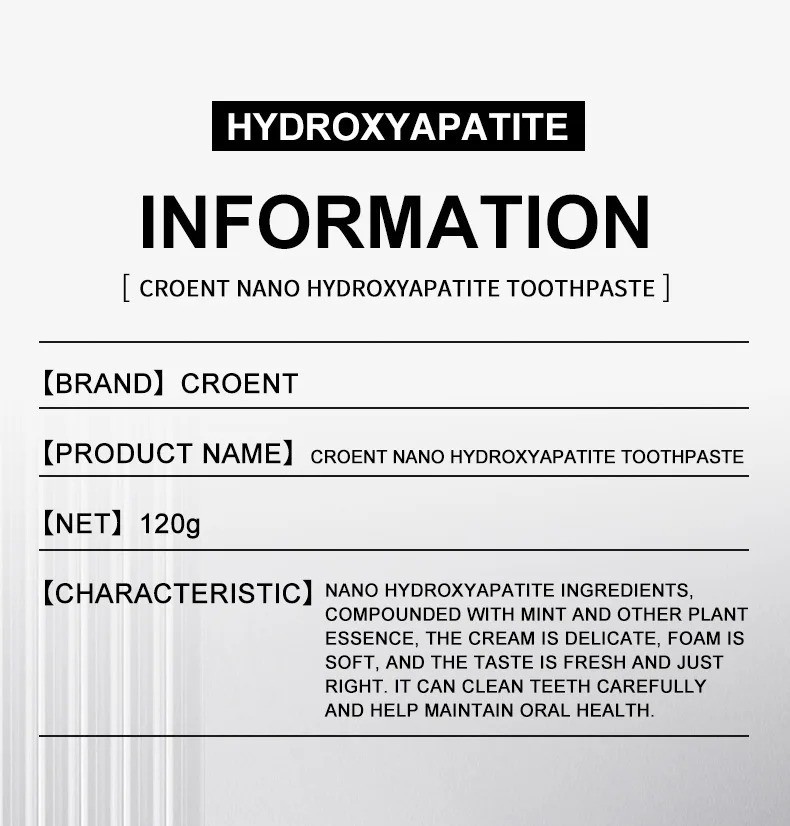7.5% Hap Nano Hydroxyapatite Toothpaste Remove Deep Clean For Sensitive Teeth