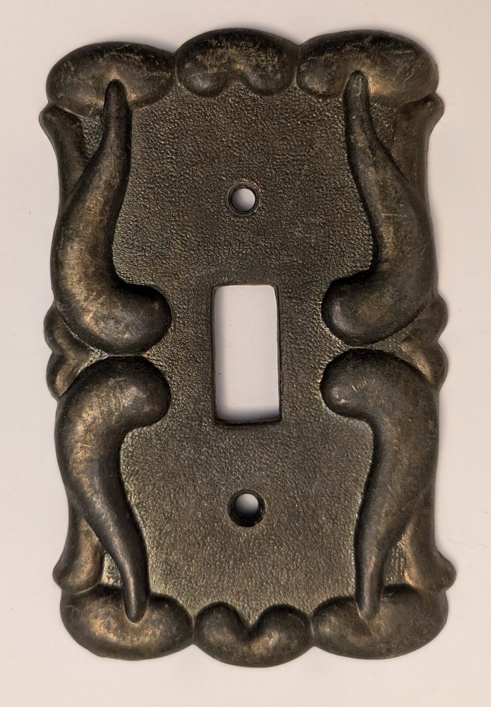 Vintage Switch Plate Cover Brass