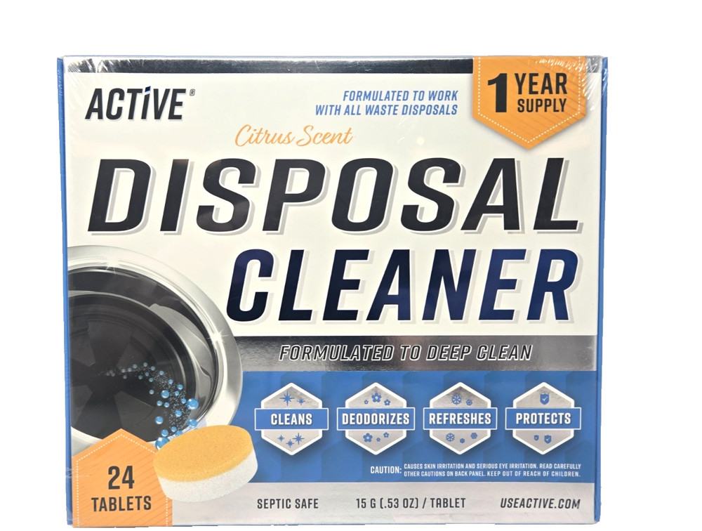 ACTIVE Disposal Cleaner Tablets, 24 Count (Citrus Scent)