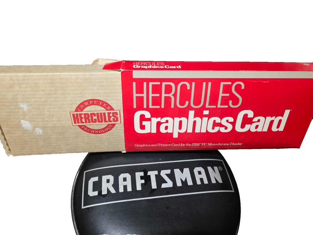 BOX ONLY- Hercules Graphics Card Graphics & Printer for IBM Monochrome display