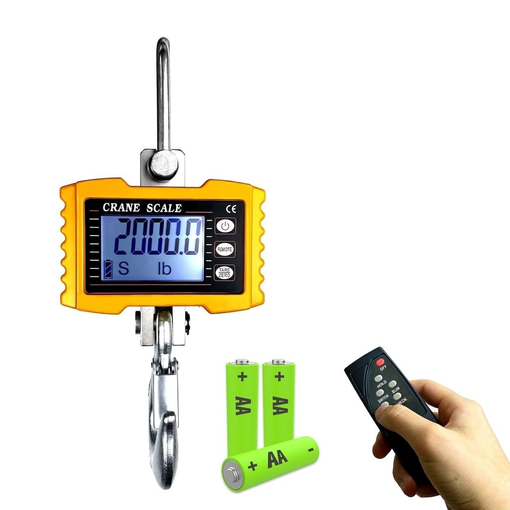 2200lb High Precision Digital Crane Scale with Remote Control for Precision W...