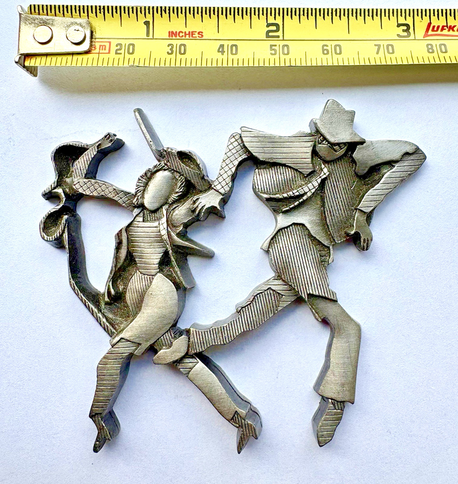 "Anna and David" Dancing Couple Sculpture By Artist Miriam Schapiro