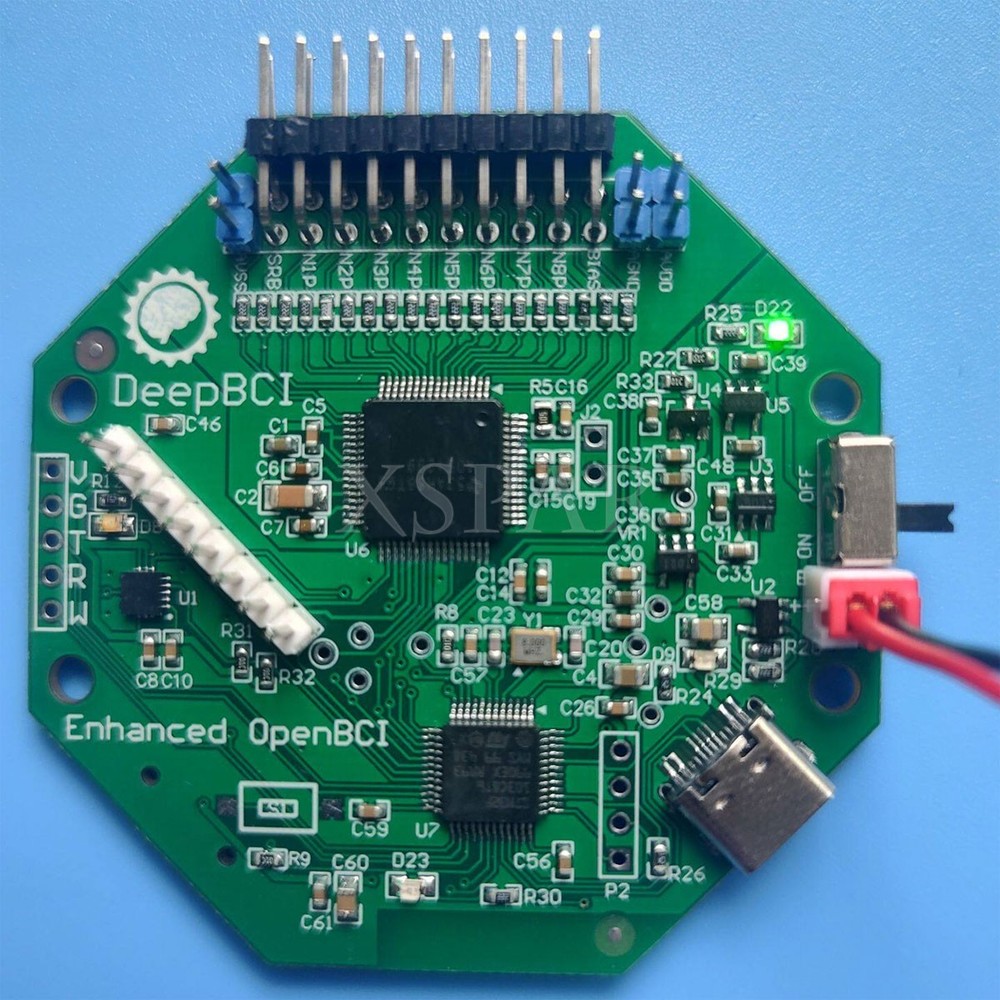 DeepBCI 8-Channel/16-Channel Brain Computer Interface Acquisition OpenBCI Board