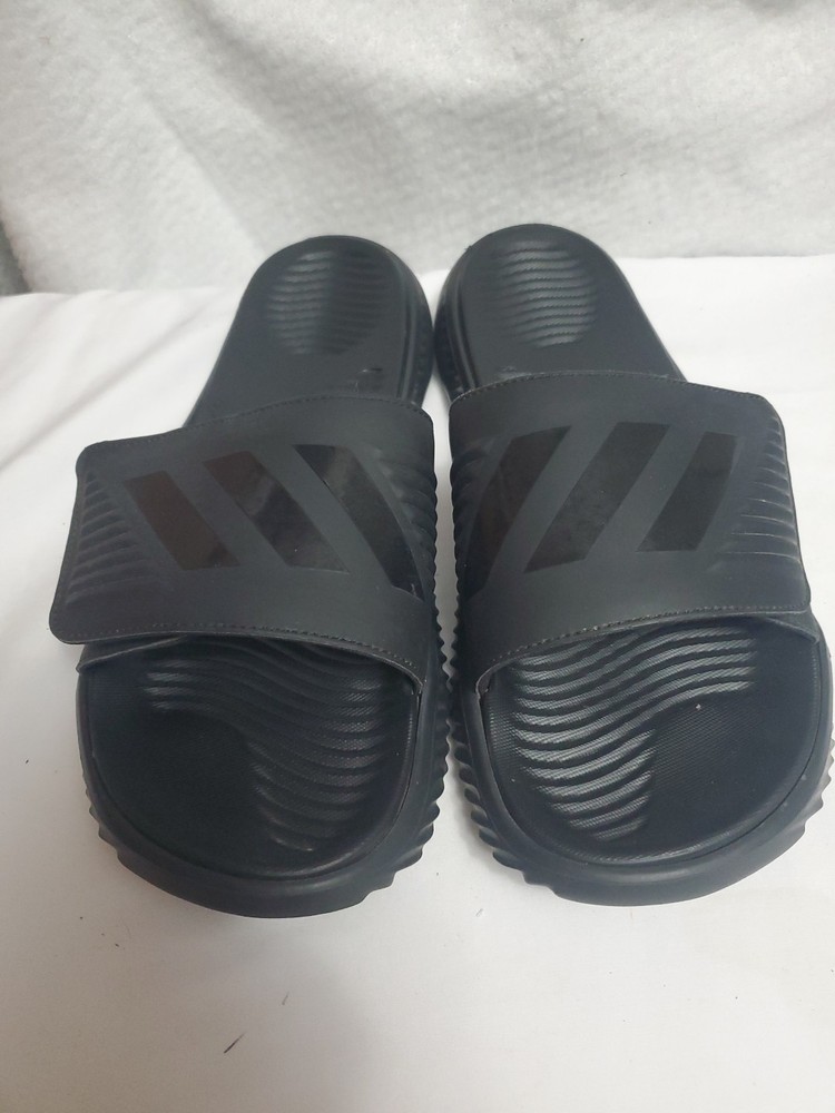adidas Bounce Black Slide Sandals Mens Size 12
