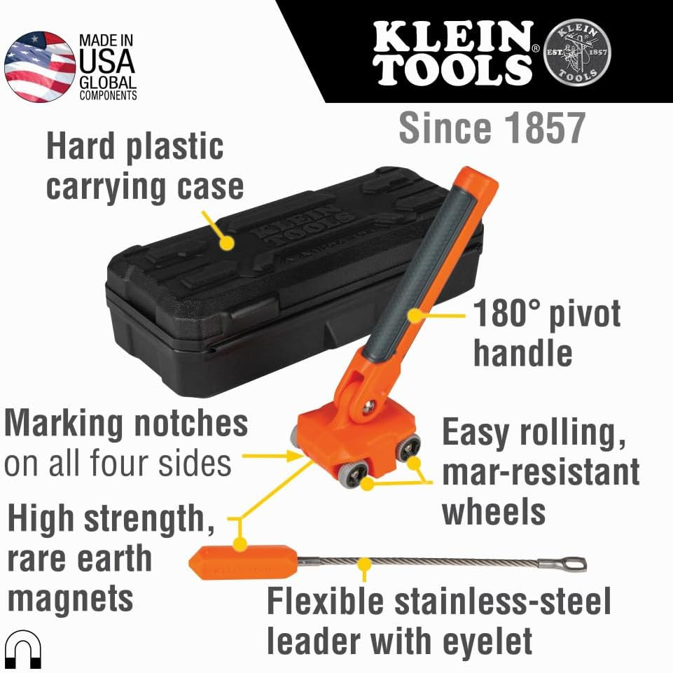 Magnetic Puller Pulls Electrical Wire behind Walls/Tight Spaces Stainless-Steel