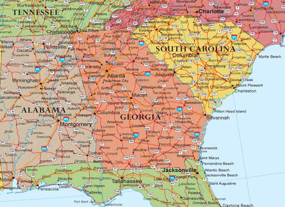 United States Map Poster Classic Premier USA US Wall Poster Decor