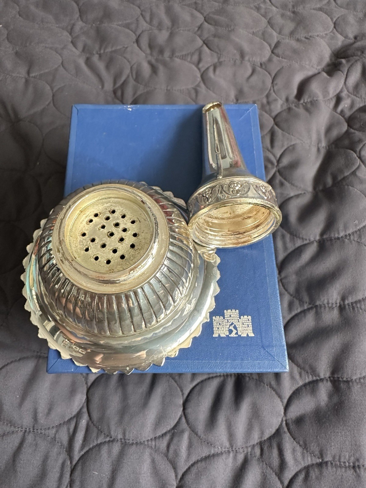 Vintage Silver Plated Wine Funnel Wine Funnel