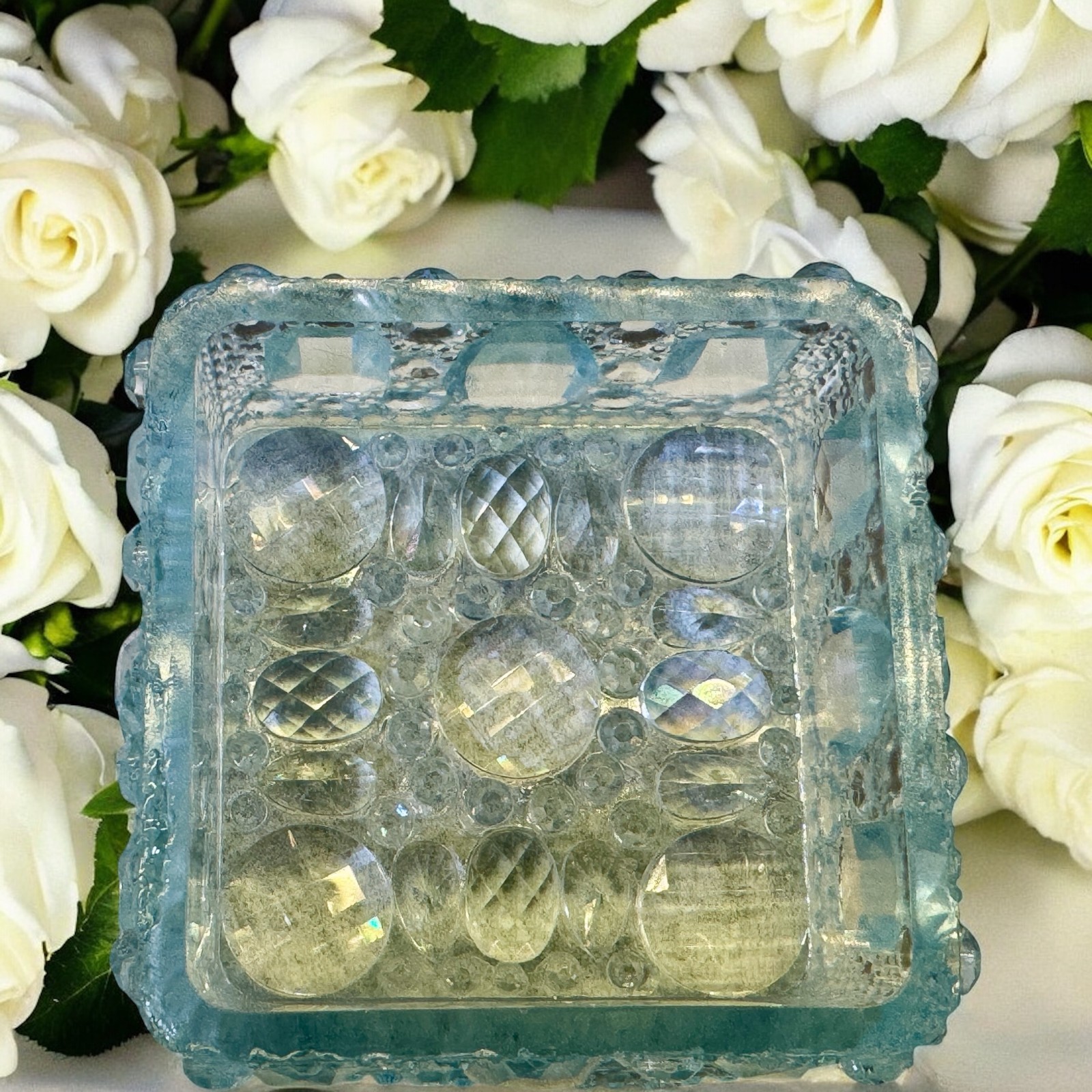 Diamond Facet Trinket Box Silicone Mold For Resin